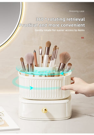 Rotating Vanity Makeup Organizer - All-In-One Store