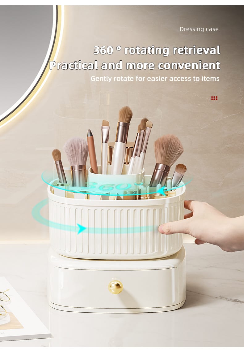 Rotating Vanity Makeup Organizer - All-In-One Store