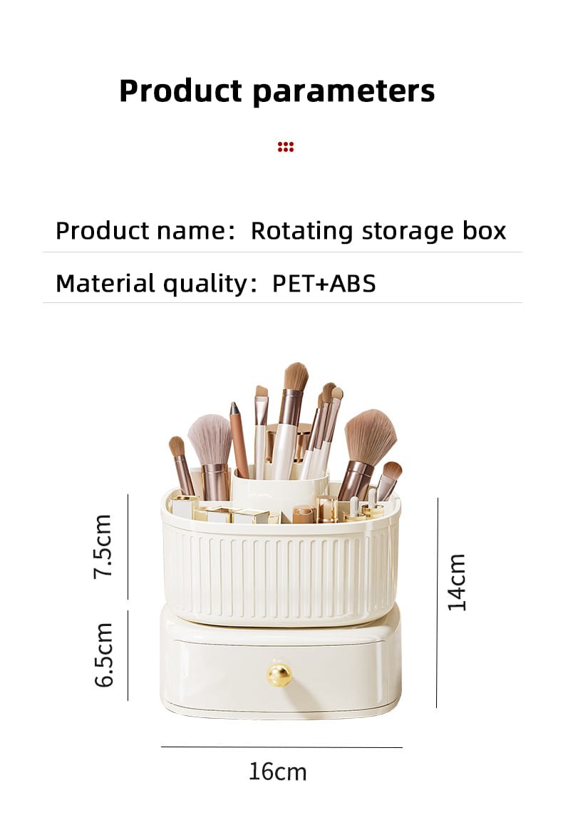 Rotating Vanity Makeup Organizer - All-In-One Store