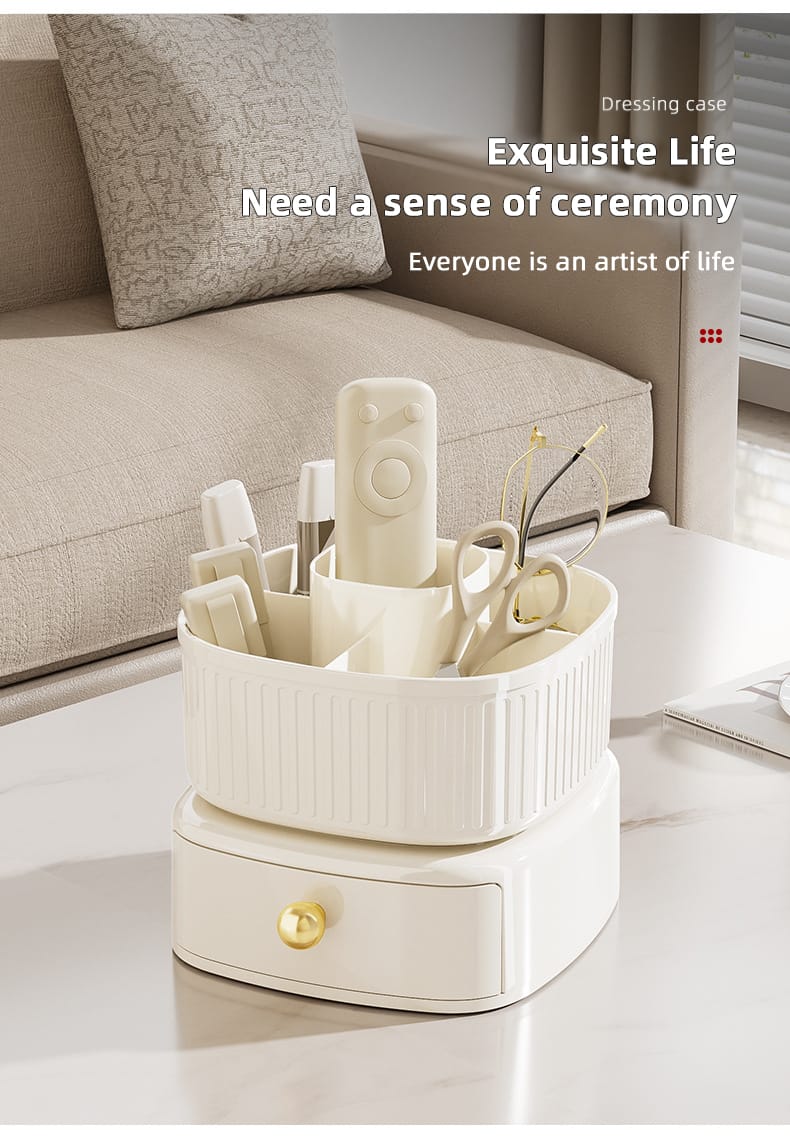 Rotating Vanity Makeup Organizer - All-In-One Store