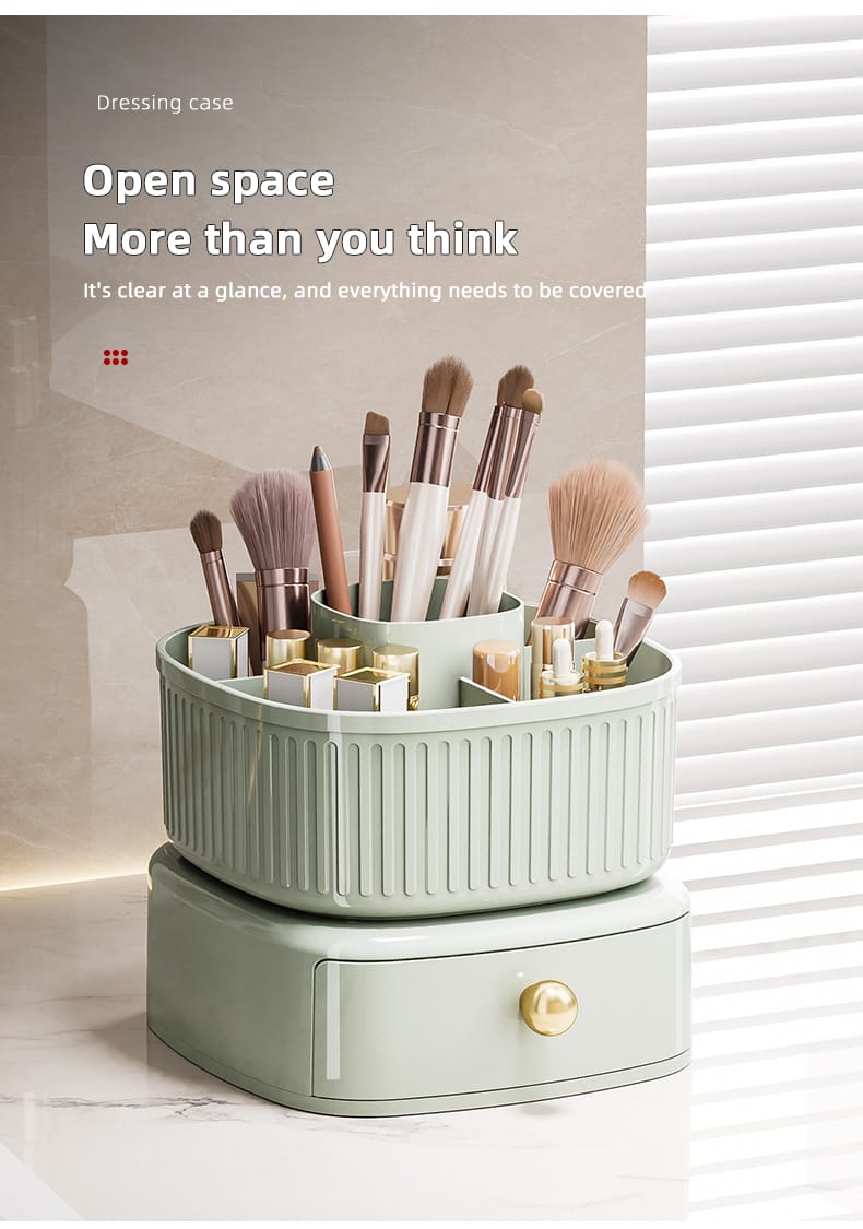 Rotating Vanity Makeup Organizer - All-In-One Store