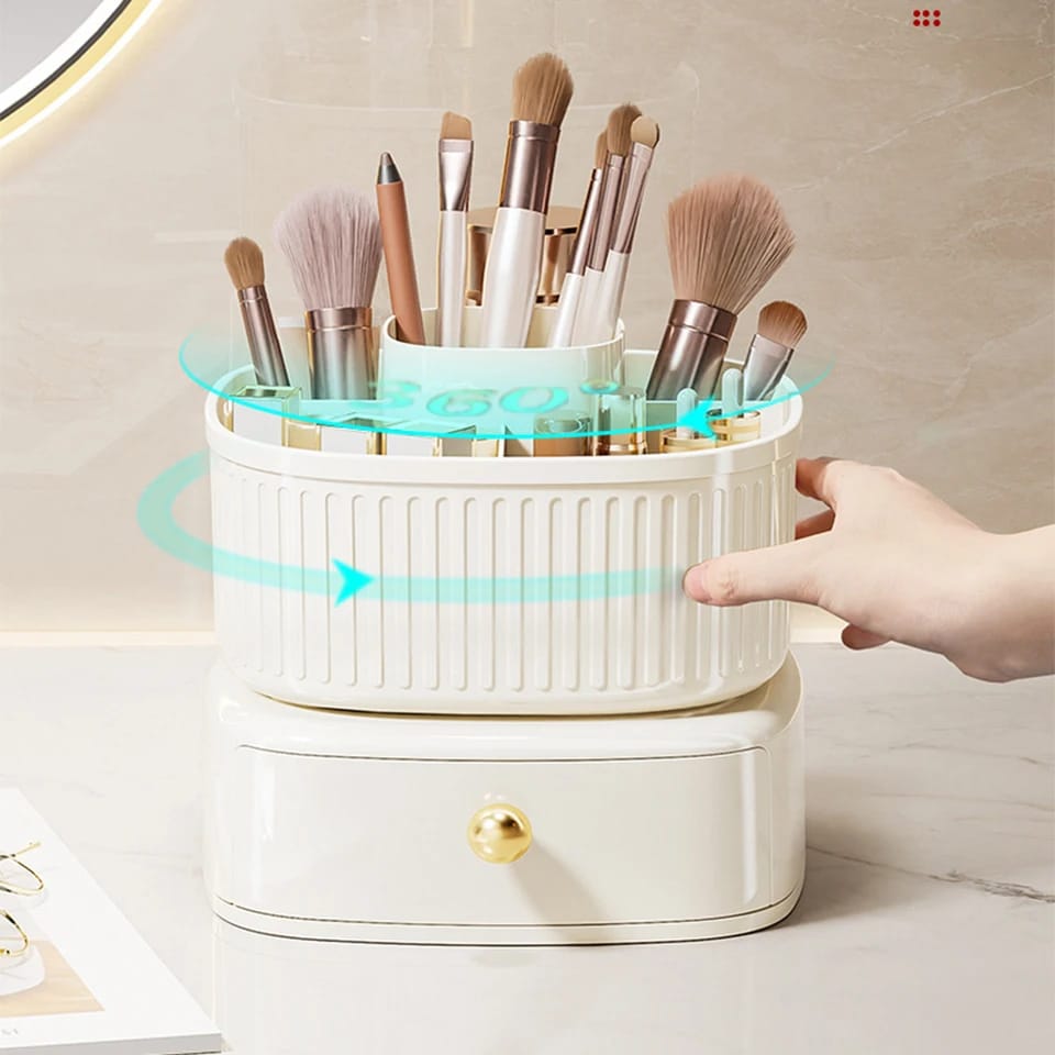 Rotating Vanity Makeup Organizer - All-In-One Store