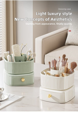 Rotating Vanity Makeup Organizer - All-In-One Store