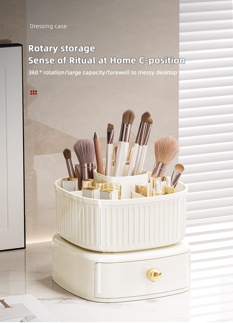 Rotating Vanity Makeup Organizer - All-In-One Store