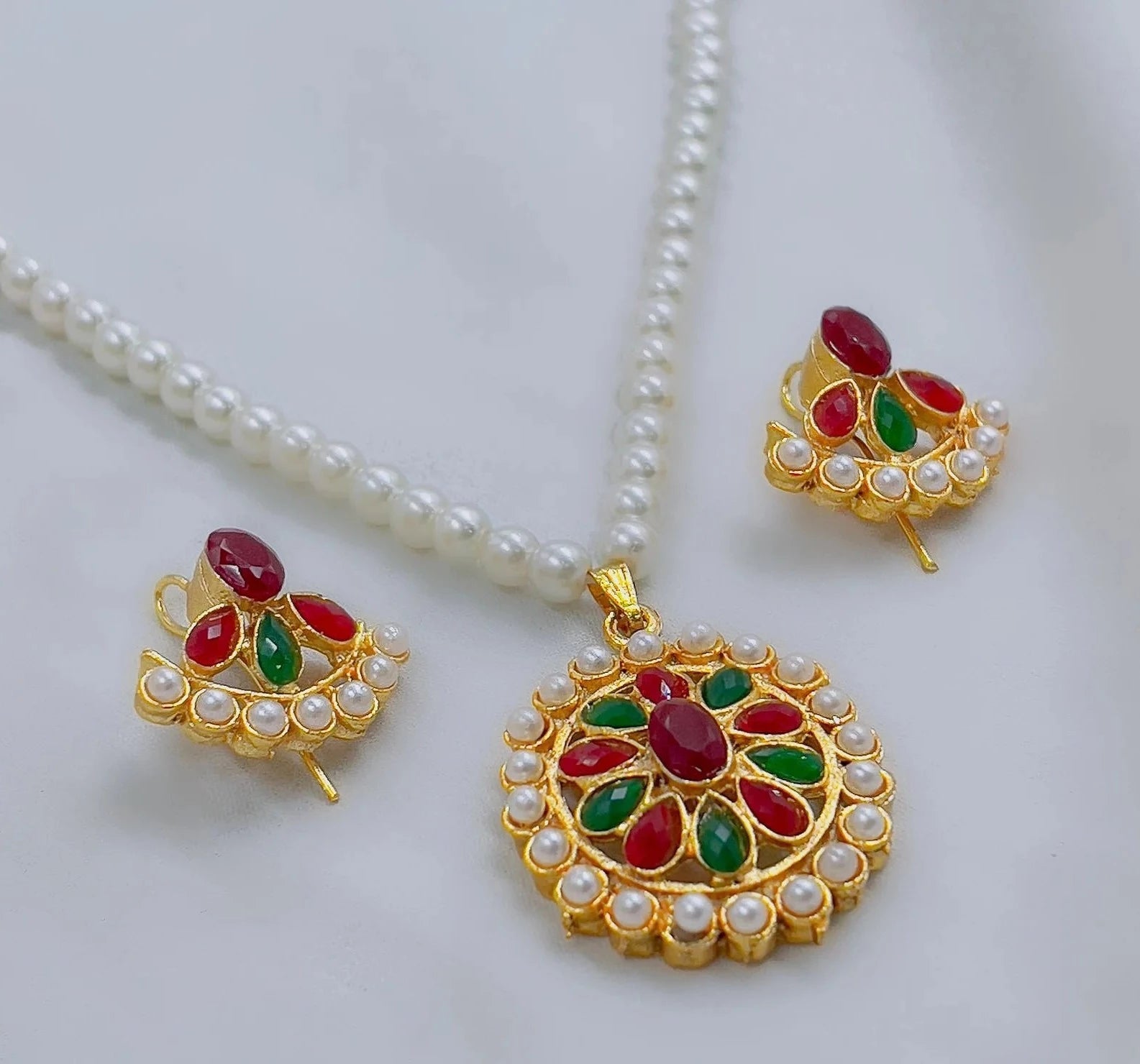 Round Flower Pendant Set - All-In-One Store