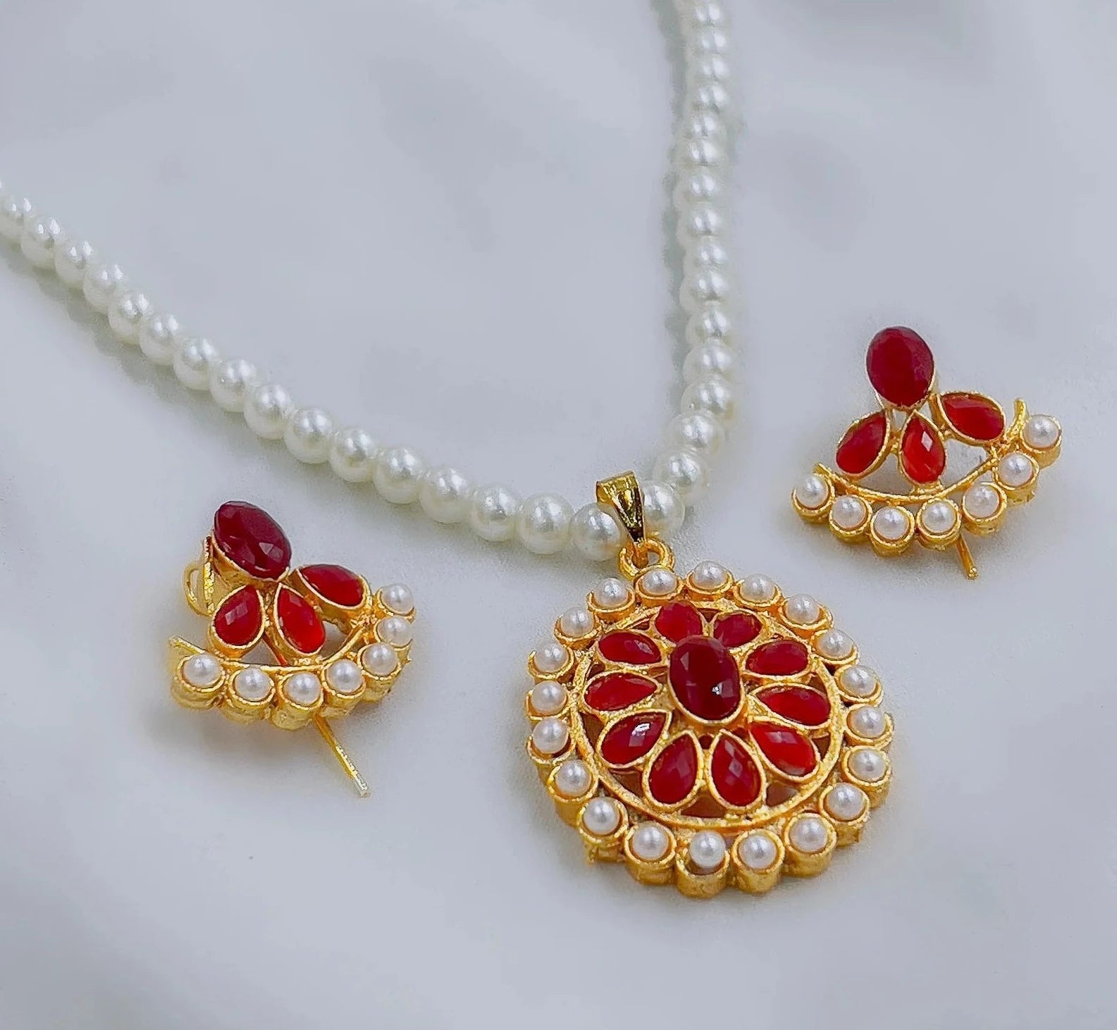 Round Flower Pendant Set - All-In-One Store
