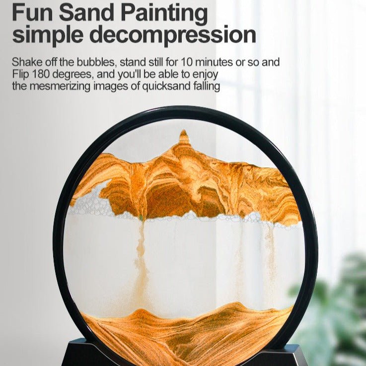 Sandscape Moving Round Glass - All-In-One Store