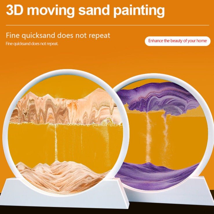 Sandscape Moving Round Glass - All-In-One Store