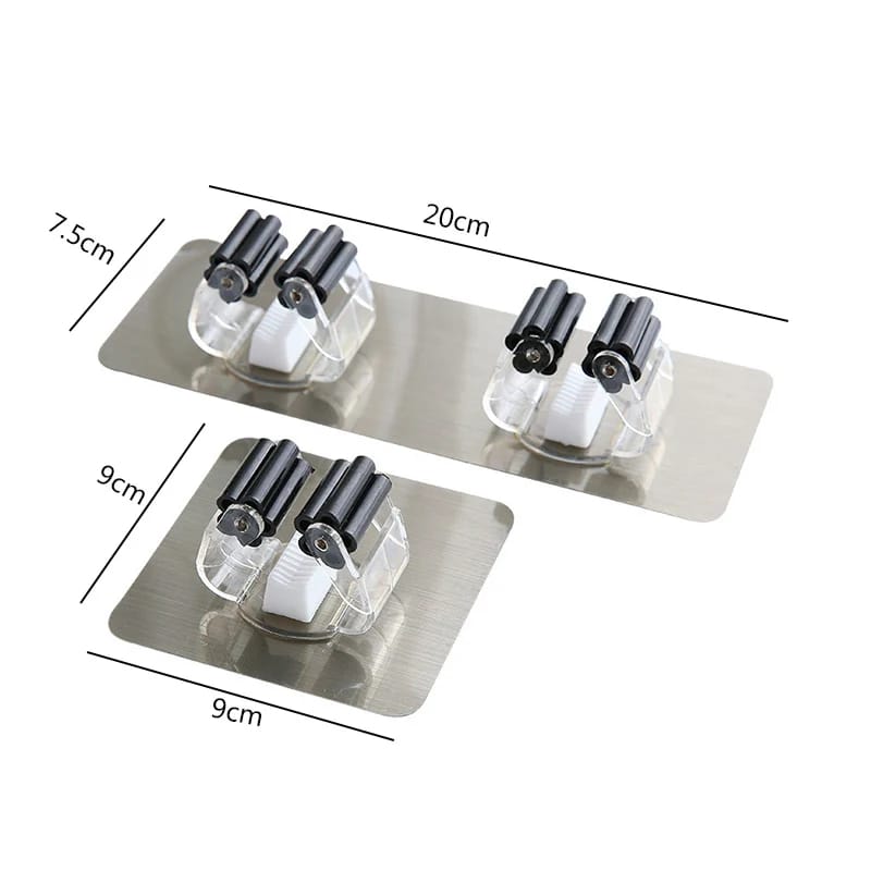 Self-Adhesive Mop Holder - All-In-One Store