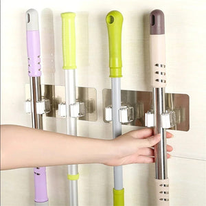 Self-Adhesive Mop Holder - All-In-One Store