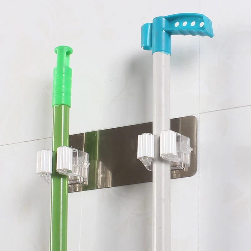 Self-Adhesive Mop Holder - All-In-One Store