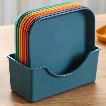 Serving Snack Plate Set with plastic holder - All-In-One Store