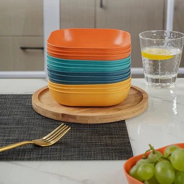 Serving Snack Plate Set with plastic holder - All-In-One Store