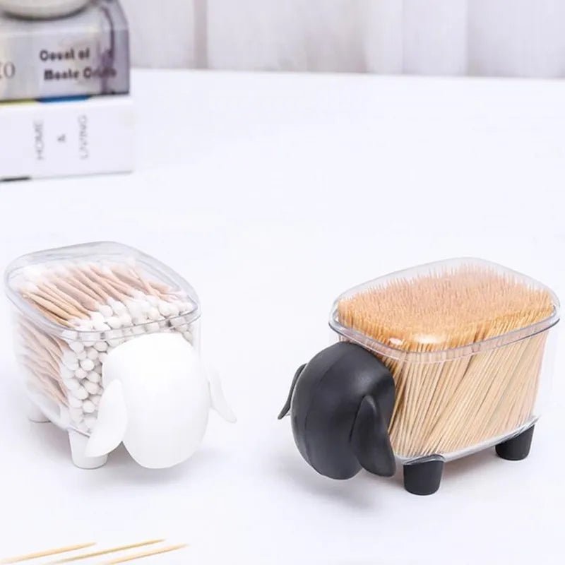 Sheep Shape Cotton Swab And Multipurpose Holder - All-In-One Store