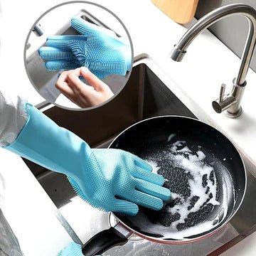 Silicone Dish Washing Gloves Set - All-In-One Store