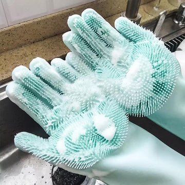 Silicone Dish Washing Gloves Set - All-In-One Store