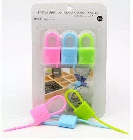 Silicone Lock Shape Cable Tie - All-In-One Store