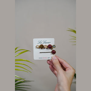 Simulated Pearl Hairclips (2 pcs) - All-In-One Store