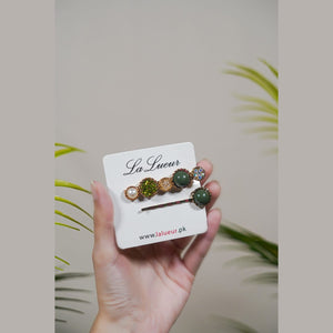 Simulated Pearl Hairclips (2 pcs) - All-In-One Store