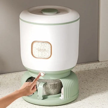 Sleek Design Rice & Egg Storage Bucket - All-In-One Store