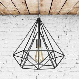 Sparkling Diamond Drop Pendant Lamp with vintage edison bulb - All-In-One Store