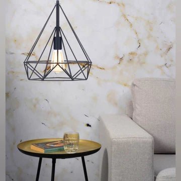 Sparkling Diamond Drop Pendant Lamp with vintage edison bulb - All-In-One Store
