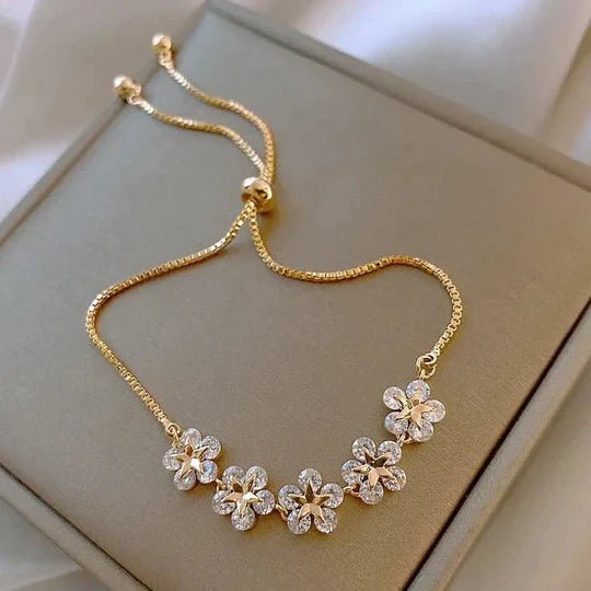 Star Flower Chain Bracelet Adjustable - All-In-One Store