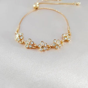 Star Flower Chain Bracelet Adjustable - All-In-One Store