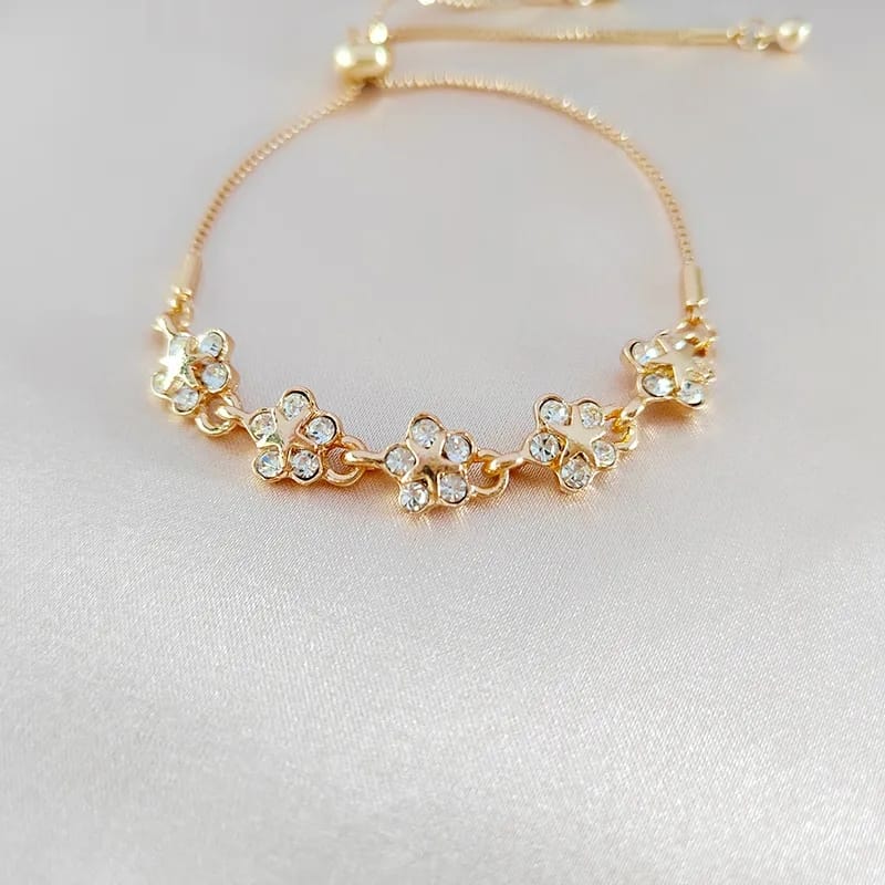 Star Flower Chain Bracelet Adjustable - All-In-One Store