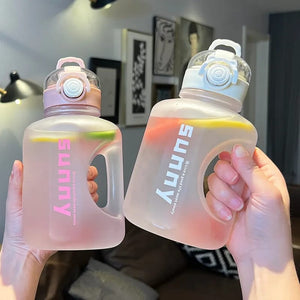 summer outdoor water bottle with straw - All-In-One Store