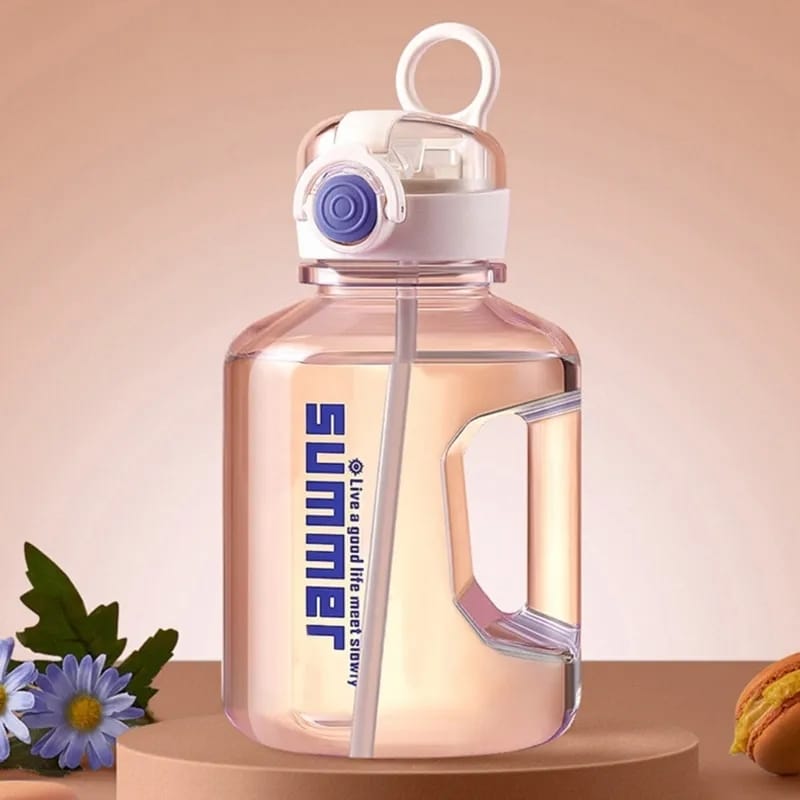 summer outdoor water bottle with straw - All-In-One Store