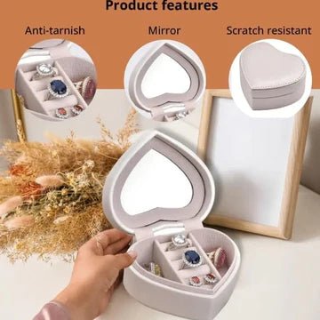 Tiny Heart Jewelry Case - All - In - One Store