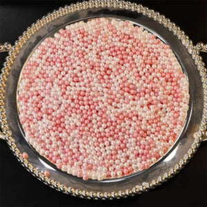Transparent brush holder with pearls - All-In-One Store