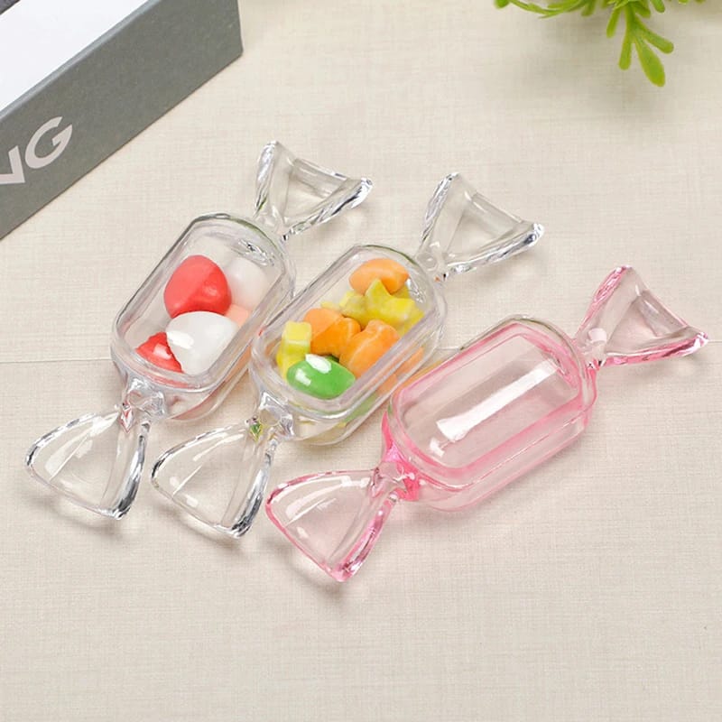 Transparent Candy Shape Box (Pack Of 6) - All-In-One Store