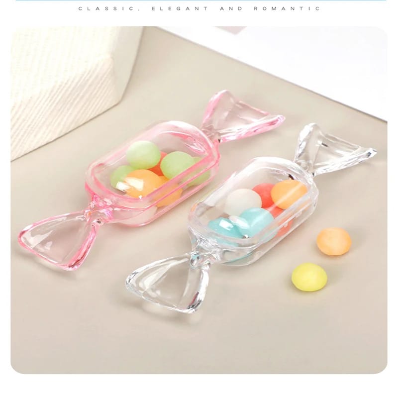 Transparent Candy Shape Box (Pack Of 6) - All-In-One Store