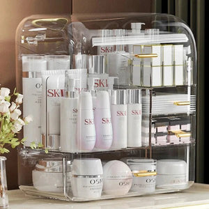 Transparent Multilayer Cosmetic Organizer - All-In-One Store