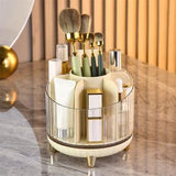 Transparent Rotating Makeup Storage Box - All-In-One Store