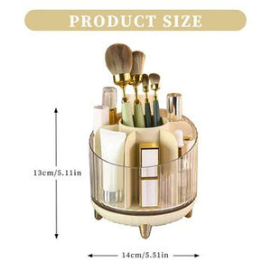 Transparent Rotating Makeup Storage Box - All-In-One Store