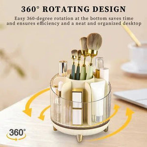 Transparent Rotating Makeup Storage Box - All-In-One Store