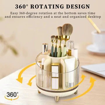 Transparent Rotating Makeup Storage Box - All-In-One Store