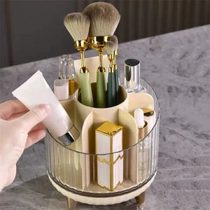Transparent Rotating Makeup Storage Box - All-In-One Store