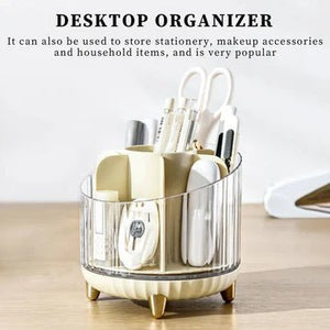 Transparent Rotating Makeup Storage Box - All-In-One Store