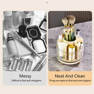 Transparent Rotating Makeup Storage Box - All-In-One Store