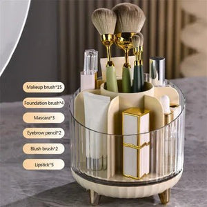 Transparent Rotating Makeup Storage Box - All-In-One Store