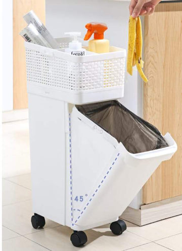 Trolley with dustbin - All-In-One Store