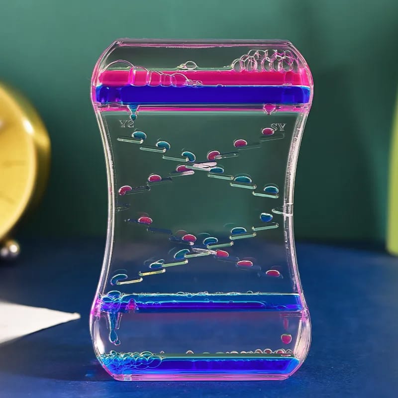 Two-colour Crystal Oil Drop Hour Glass - All-In-One Store