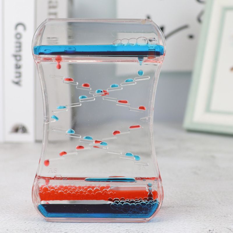 Two-colour Crystal Oil Drop Hour Glass - All-In-One Store