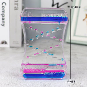 Two-colour Crystal Oil Drop Hour Glass - All-In-One Store