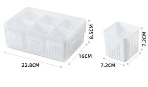 Vegetable & Fruit Storage Box With Lid - All-In-One Store