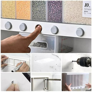 Wall Mounted 6 in 1 Dispenser - All-In-One Store